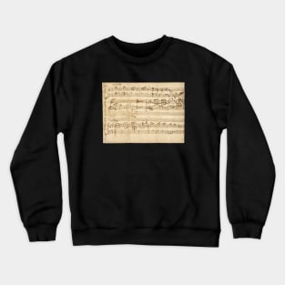 Mozart | Original manuscript | First musical composition | 2 of 4 Crewneck Sweatshirt